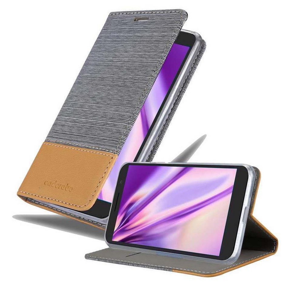 Cadorabo Handyhülle für Alcatel 3 2018 Hülle Alcatel 3 2018, Klappbare Handy Schutzhülle - Hülle - mit Standfunktion und Kartenfach Cadorabo Handyhülle für Alcatel 3 2018 Hülle Alcatel 3 2018, Klappbare Handy Schutzhülle - Hülle - mit Standfunktion und Kartenfach von Cadorabo