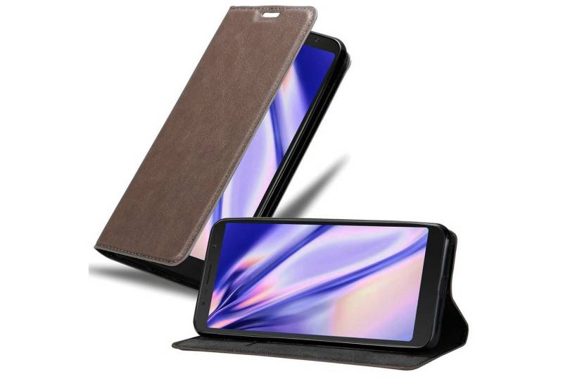 Cadorabo Handyhülle für Alcatel 3C Hülle Alcatel 3C, Hülle Schutzhülle mit Standfunktion, Magnetverschluss und Kartenfach von Cadorabo