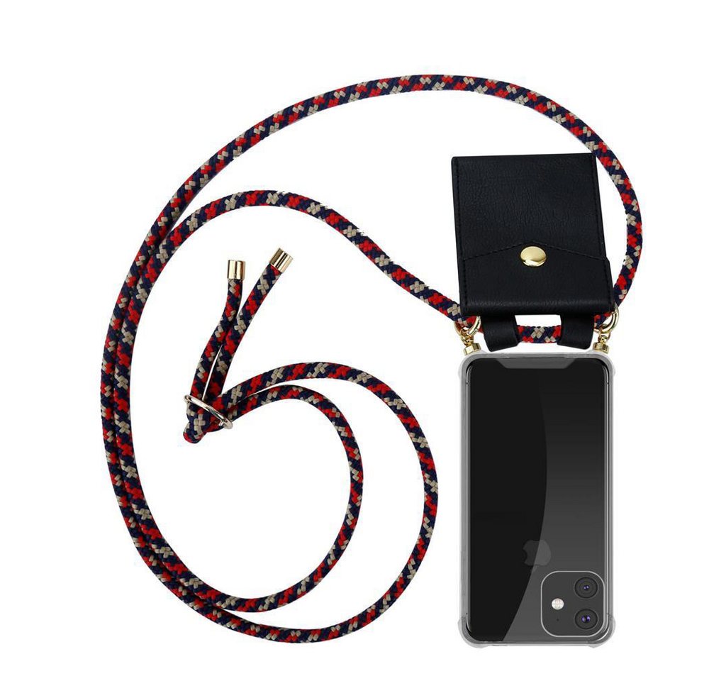 Cadorabo Handyhülle für iPhone 11 Kette Apple iPhone 11, Flexible TPU Silikon Handy Schutzhülle - Hülle - mit Handykette Cadorabo Handyhülle für iPhone 11 Kette Apple iPhone 11, Flexible TPU Silikon Handy Schutzhülle - Hülle - mit Handykette von Cadorabo