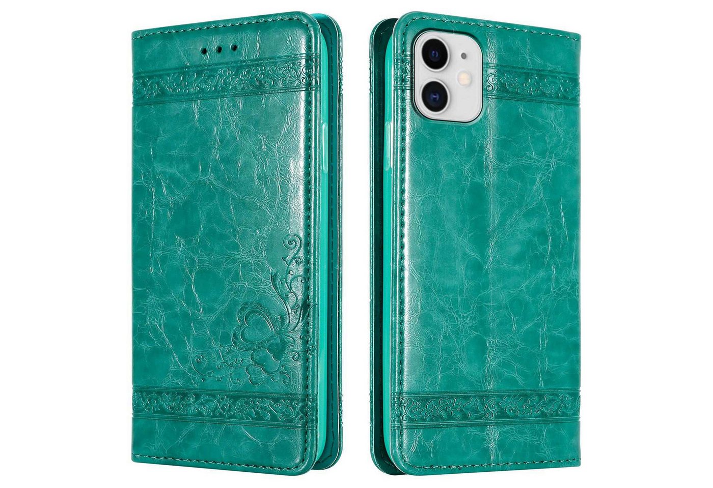 Cadorabo Handyhülle für iPhone 11 Hülle Apple iPhone 11, Klappbare Handy Schutzhülle - Hülle - mit Standfunktion und Kartenfach Cadorabo Handyhülle für iPhone 11 Hülle Apple iPhone 11, Klappbare Handy Schutzhülle - Hülle - mit Standfunktion und Kartenfach von Cadorabo