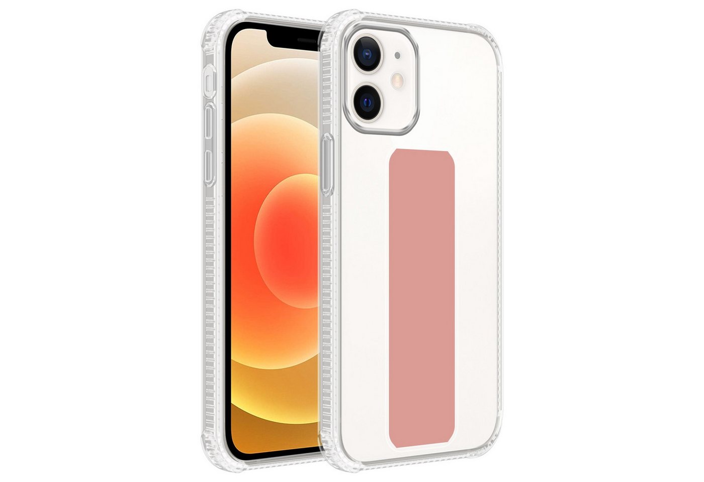 Cadorabo Handyhülle für iPhone 11 Hülle Apple iPhone 11, Schutzhülle - TPU Silikon Hülle - mit Halterung - Standfunktion von Cadorabo