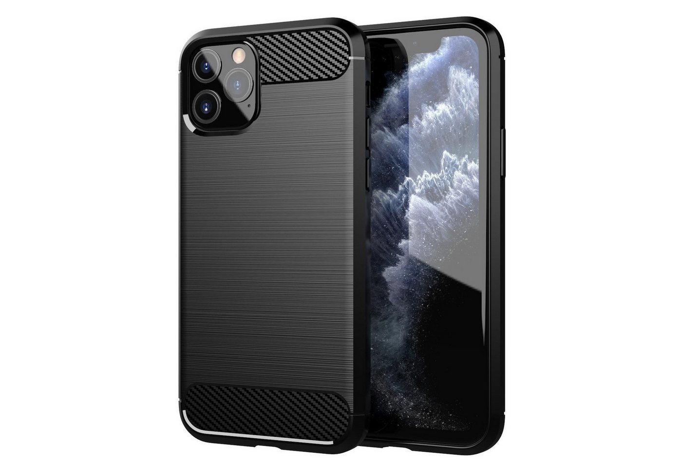 Cadorabo Handyhülle für iPhone 11 PRO Hülle Apple iPhone 11 PRO, Flexible Ultra Slim TPU Silikon Handy Schutzhülle Back Cover Bumper Cadorabo Handyhülle für iPhone 11 PRO Hülle Apple iPhone 11 PRO, Flexible Ultra Slim TPU Silikon Handy Schutzhülle Back Cover Bumper von Cadorabo