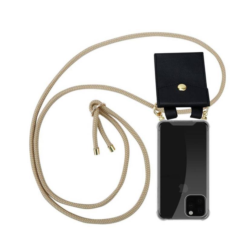 Cadorabo Handyhülle für iPhone 11 PRO MAX Kette Apple iPhone 11 PRO MAX, Flexible TPU Silikon Handy Schutzhülle - Hülle - mit Handykette von Cadorabo