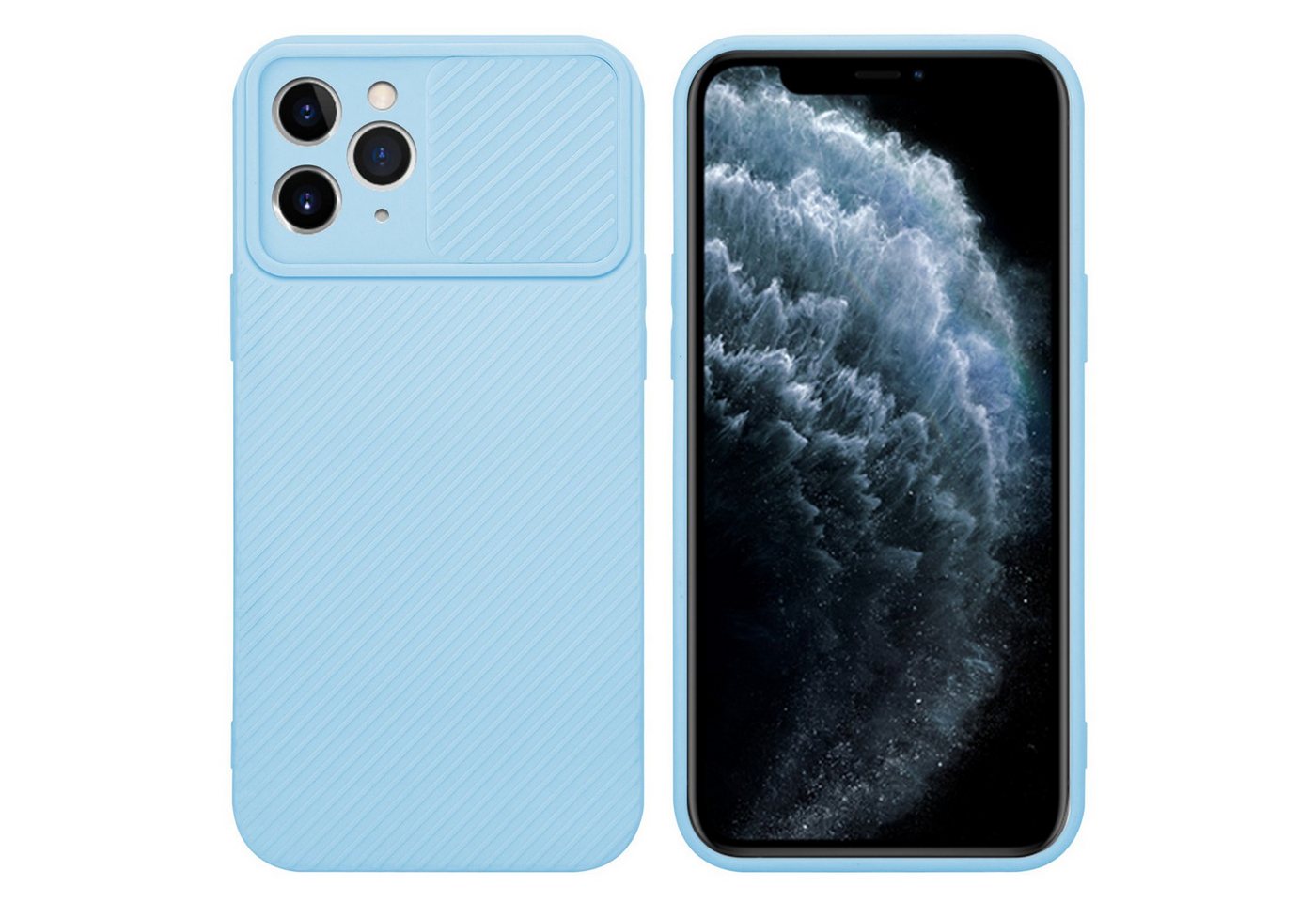 Cadorabo Handyhülle Apple iPhone 11 PRO MAX Apple iPhone 11 PRO MAX, Schutzhülle - TPU Silikon Hülle - mit Kameraschutz von Cadorabo