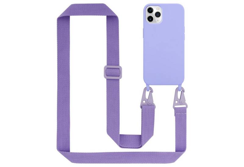 Cadorabo Handyhülle für iPhone 11 PRO MAX Kette Apple iPhone 11 PRO MAX, TPU Silikon Handy Schutzhülle - Hülle - Liquid Style - mit Handykette von Cadorabo