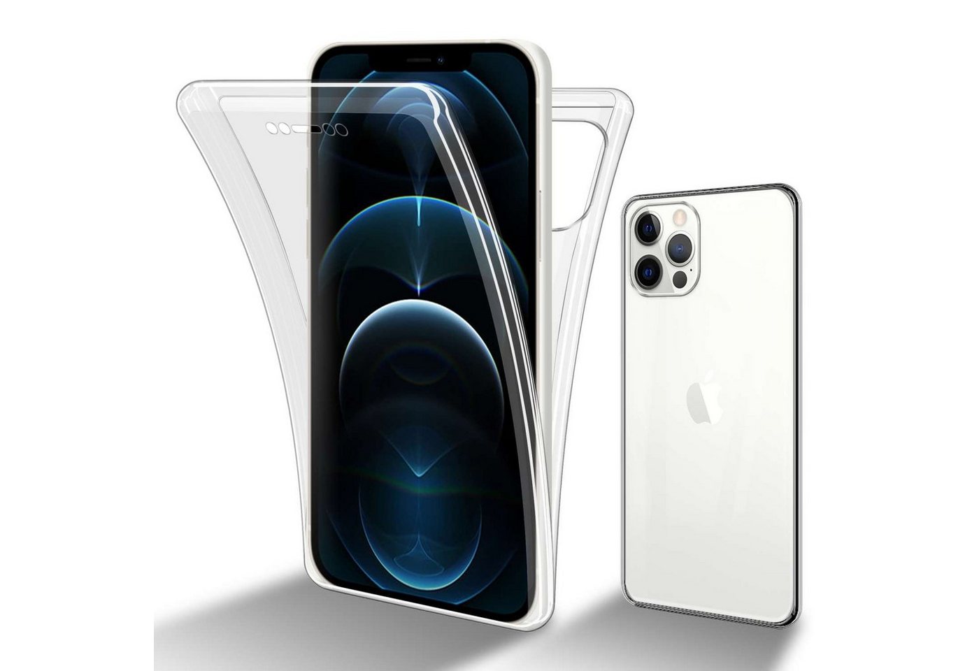 Cadorabo Handyhülle für Apple iPhone 12 / 12 PRO Hülle Apple iPhone 12 / 12 PRO, Flexible Case Handy Schutzhülle - Hülle - Back Cover 360° Grad Cadorabo Handyhülle für Apple iPhone 12 / 12 PRO Hülle Apple iPhone 12 / 12 PRO, Flexible Case Handy Schutzhülle - Hülle - Back Cover 360° Grad von Cadorabo