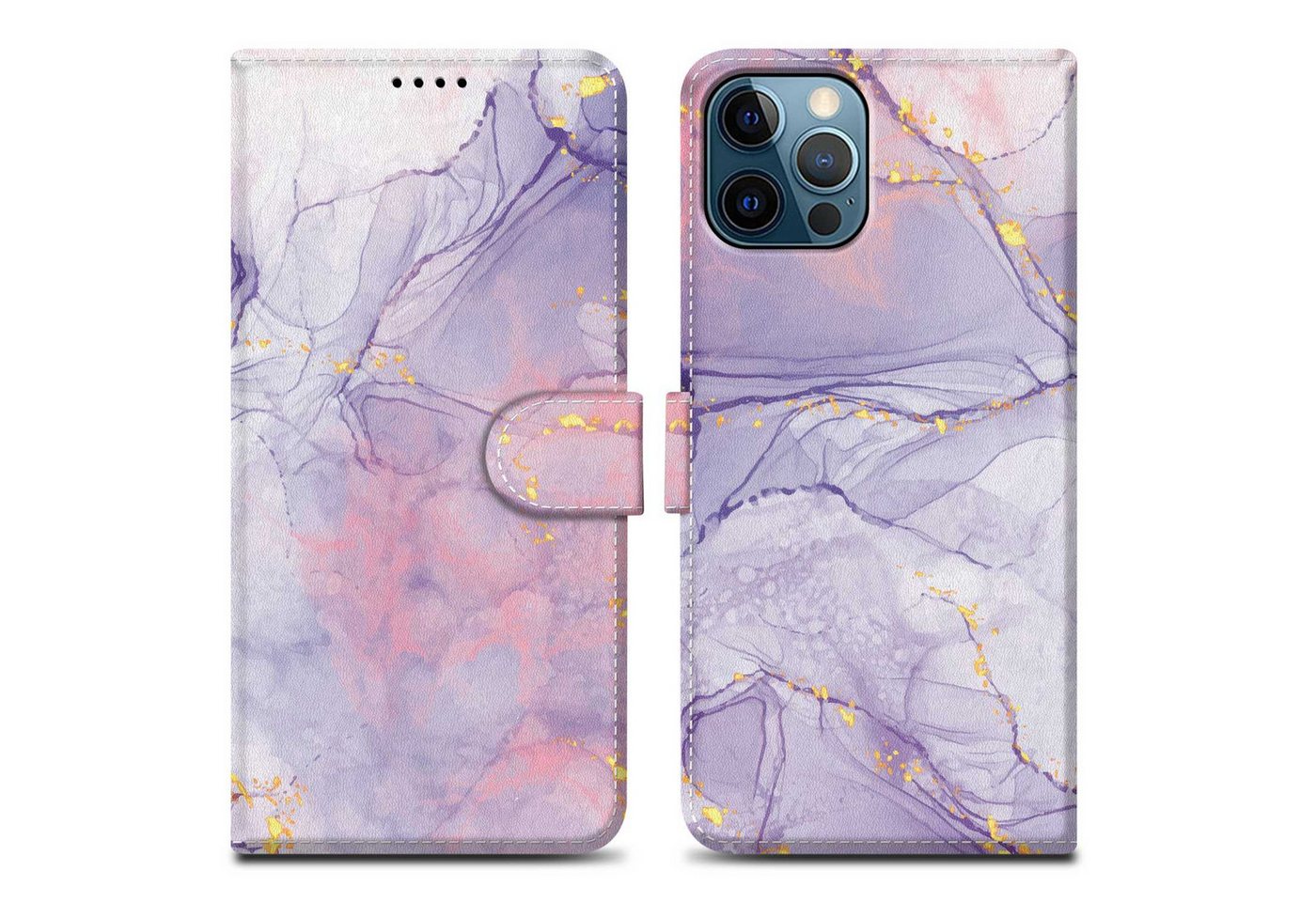 Cadorabo Handyhülle für iPhone 12 / 12 PRO Hülle Apple iPhone 12 / 12 PRO, Handy Schutzhülle - Hülle, Standfunktion, Kartenfach, Magnetverschluss Cadorabo Handyhülle für iPhone 12 / 12 PRO Hülle Apple iPhone 12 / 12 PRO, Handy Schutzhülle - Hülle, Standfunktion, Kartenfach, Magnetverschluss von Cadorabo