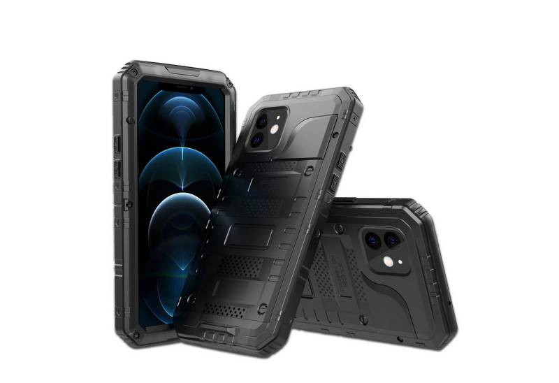 Cadorabo Handyhülle für Apple iPhone 12 Hülle Apple iPhone 12, Hülle - Schutzhülle - Robuster 360° Rundumschutz mit Displayschutz von Cadorabo
