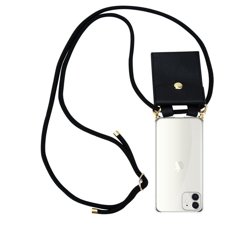 Cadorabo Handyhülle für iPhone 12 MINI Kette Apple iPhone 12 MINI, Flexible TPU Silikon Handy Schutzhülle - Hülle - mit Handykette Cadorabo Handyhülle für iPhone 12 MINI Kette Apple iPhone 12 MINI, Flexible TPU Silikon Handy Schutzhülle - Hülle - mit Handykette von Cadorabo