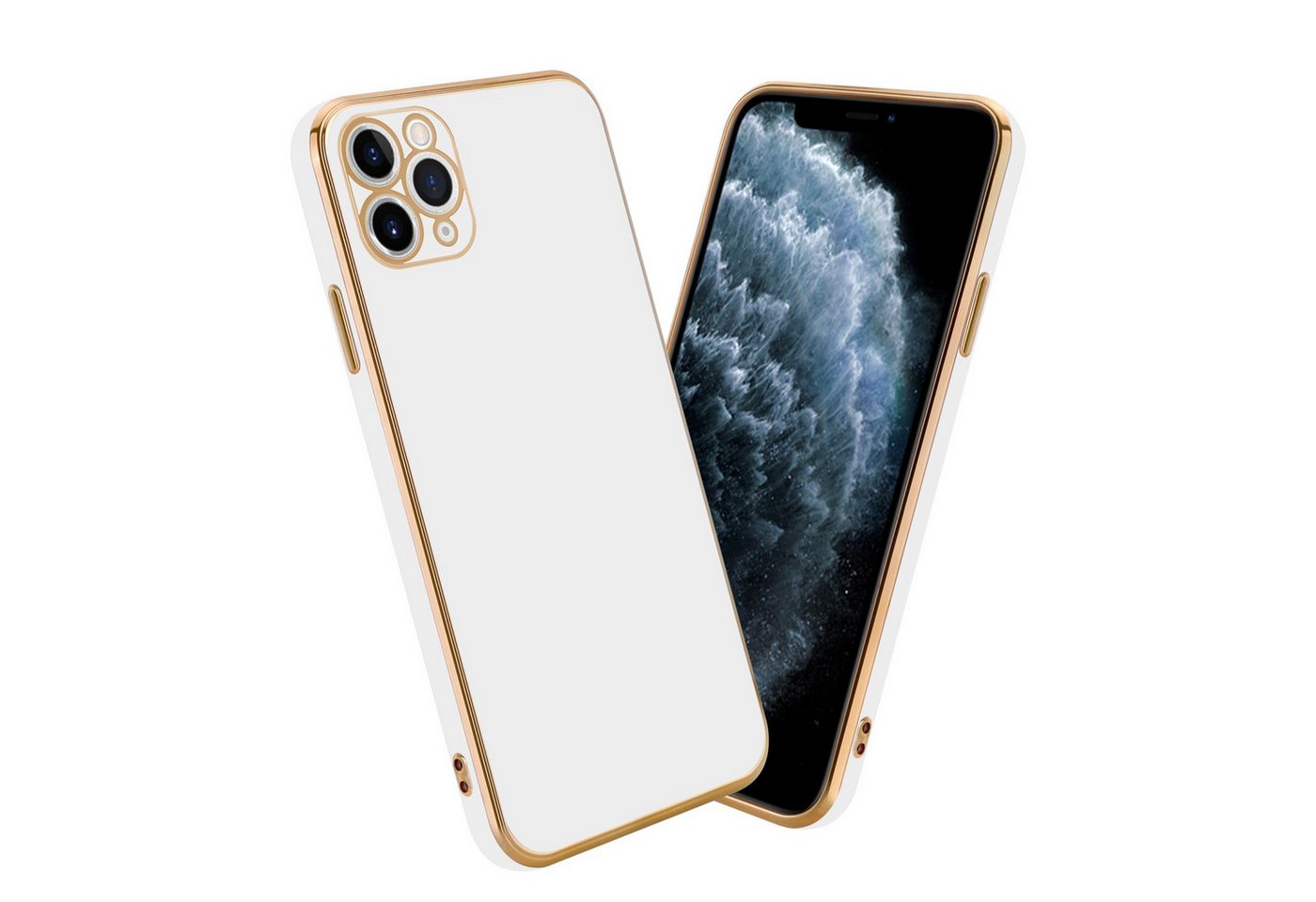 Cadorabo Handyhülle Apple iPhone 12 PRO Apple iPhone 12 PRO, Schutzhülle - TPU Silikon Hülle - mit Kameraschutz von Cadorabo