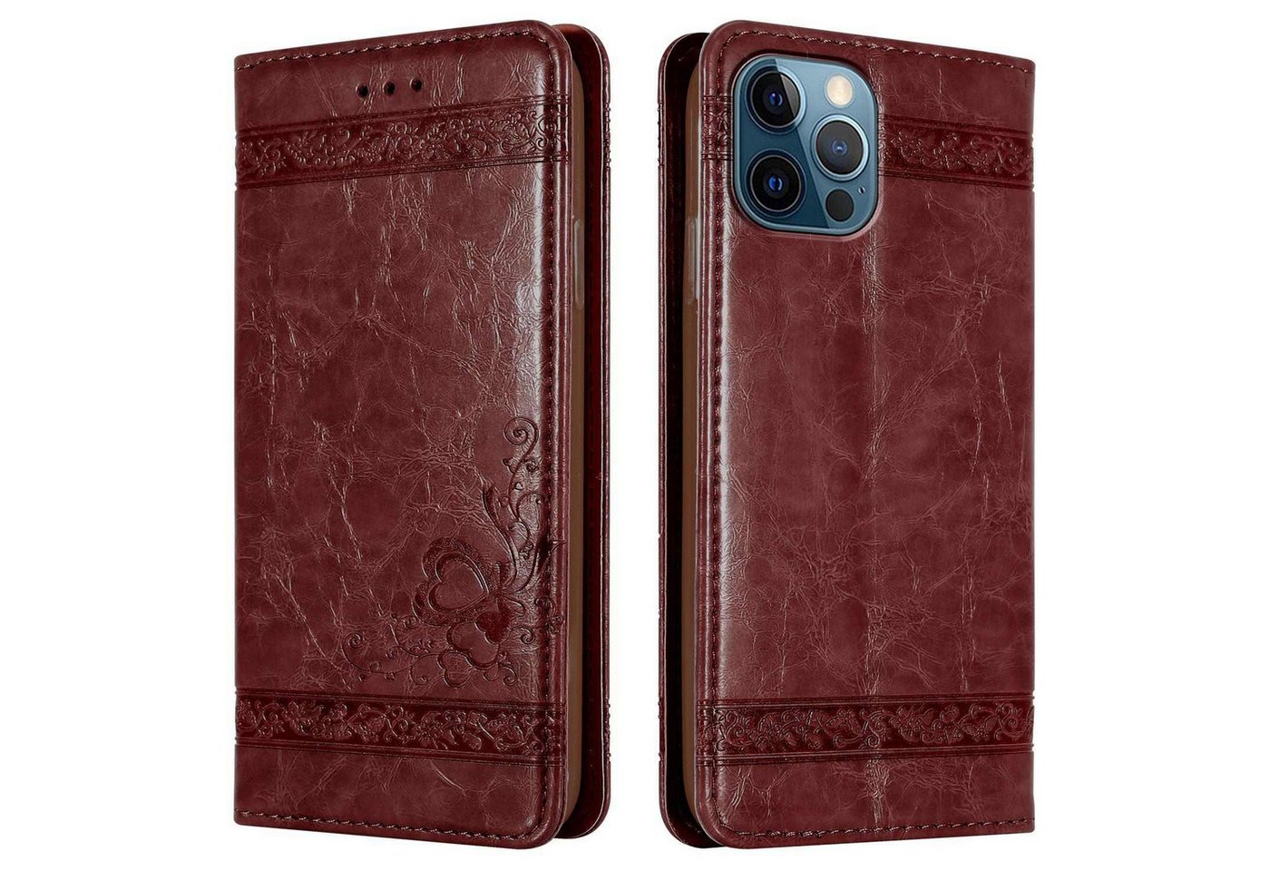 Cadorabo Handyhülle für iPhone 12 PRO MAX Hülle Apple iPhone 12 PRO MAX, Klappbare Handy Schutzhülle - Hülle - mit Standfunktion und Kartenfach Cadorabo Handyhülle für iPhone 12 PRO MAX Hülle Apple iPhone 12 PRO MAX, Klappbare Handy Schutzhülle - Hülle - mit Standfunktion und Kartenfach von Cadorabo
