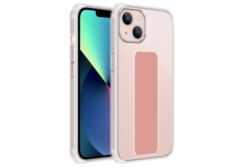 Cadorabo Handyhülle für iPhone 13 Hülle Apple iPhone 13, Schutzhülle - TPU Silikon Hülle - mit Halterung - Standfunktion von Cadorabo