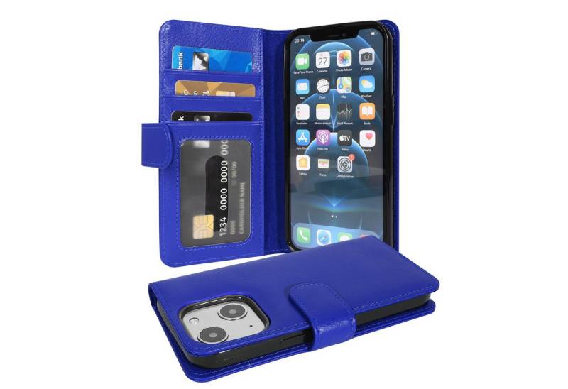 Cadorabo Handyhülle für iPhone 13 MINI Hülle Apple iPhone 13 MINI, Klappbare Handy Schutzhülle - Hülle - mit Standfunktion und Kartenfach von Cadorabo