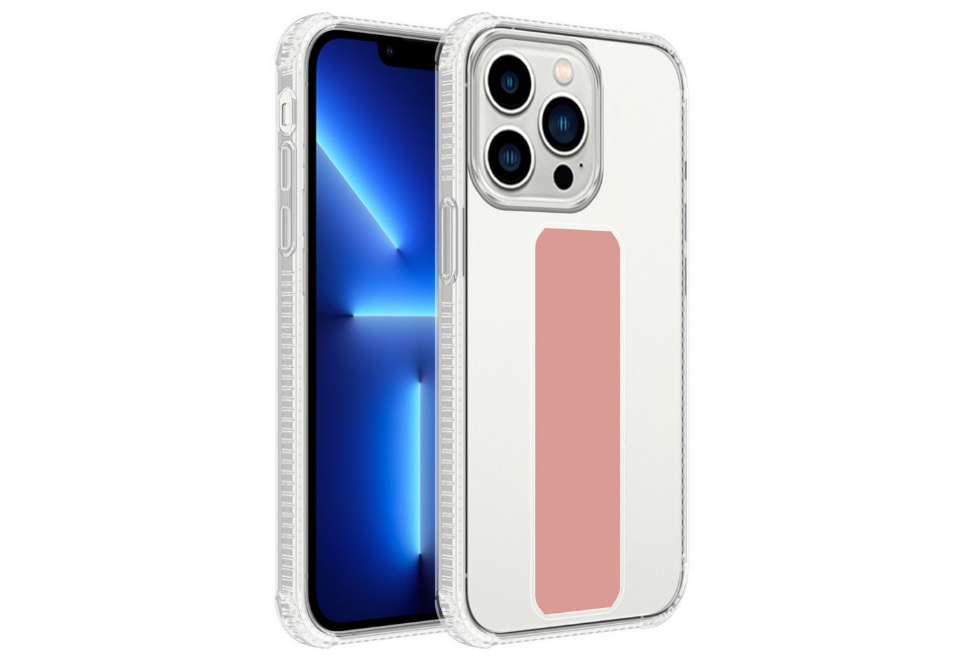 Cadorabo Handyhülle für iPhone 13 PRO Hülle Apple iPhone 13 PRO, Schutzhülle - TPU Silikon Hülle - mit Halterung - Standfunktion von Cadorabo