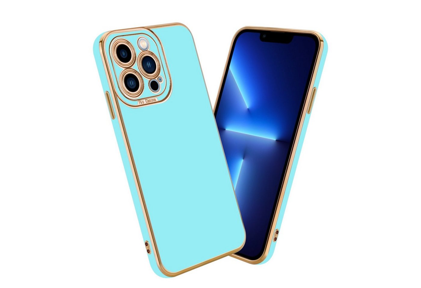 Cadorabo Handyhülle für iPhone 13 PRO Hülle Apple iPhone 13 PRO, Schutzhülle - TPU Silikon Hülle - mit Kameraschutz Cadorabo Handyhülle für iPhone 13 PRO Hülle Apple iPhone 13 PRO, Schutzhülle - TPU Silikon Hülle - mit Kameraschutz von Cadorabo