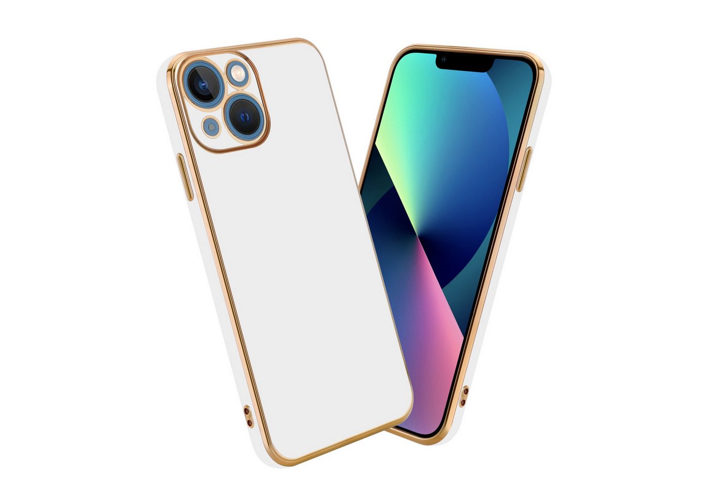 Cadorabo Handyhülle für iPhone 14 Hülle Apple iPhone 14, Schutzhülle - TPU Silikon Hülle - mit Kameraschutz Cadorabo Handyhülle für iPhone 14 Hülle Apple iPhone 14, Schutzhülle - TPU Silikon Hülle - mit Kameraschutz von Cadorabo