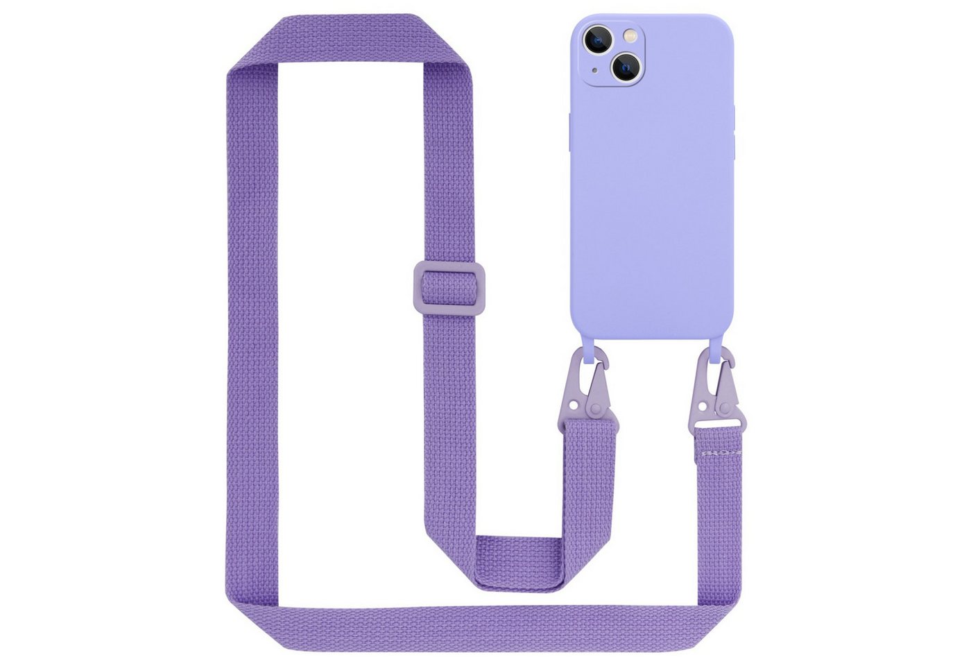 Cadorabo Handyhülle für iPhone 14 Kette Apple iPhone 14, TPU Silikon Handy Schutzhülle - Hülle - Liquid Style - mit Handykette Cadorabo Handyhülle für iPhone 14 Kette Apple iPhone 14, TPU Silikon Handy Schutzhülle - Hülle - Liquid Style - mit Handykette von Cadorabo