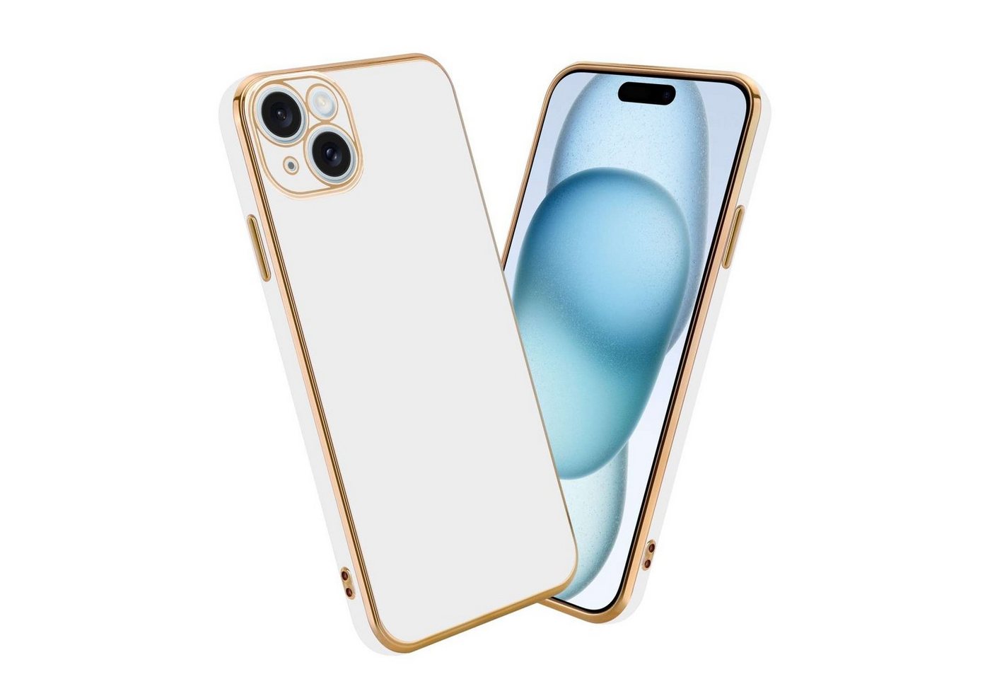 Cadorabo Handyhülle für iPhone 15 Hülle Apple iPhone 15, Schutzhülle - TPU Silikon Hülle - mit Kameraschutz Cadorabo Handyhülle für iPhone 15 Hülle Apple iPhone 15, Schutzhülle - TPU Silikon Hülle - mit Kameraschutz von Cadorabo