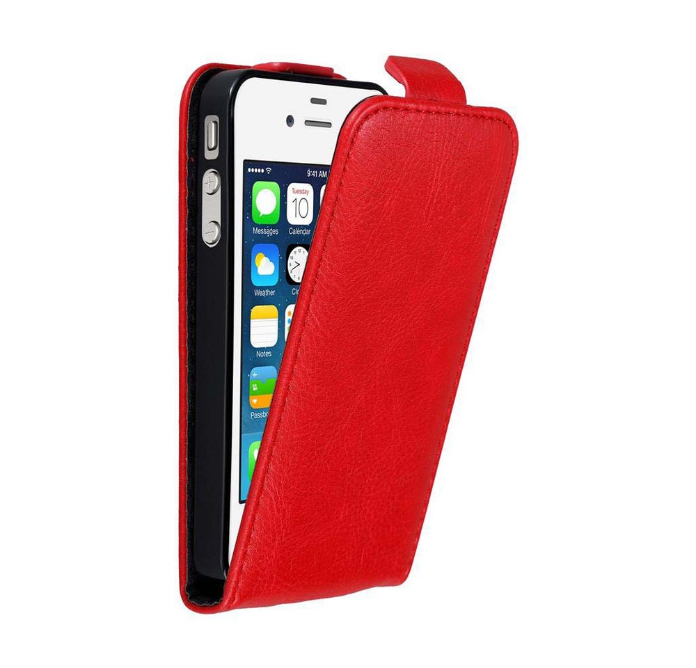 Cadorabo Handyhülle für iPhone 4 / 4S Hülle Apple iPhone 4 / 4S, Handy Schutzhülle, Klappbare Hülle, Kunstleder mit Magnetverschluss Cadorabo Handyhülle für iPhone 4 / 4S Hülle Apple iPhone 4 / 4S, Handy Schutzhülle, Klappbare Hülle, Kunstleder mit Magnetverschluss von Cadorabo