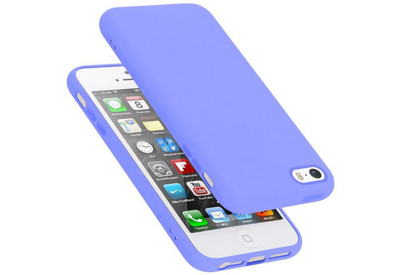 Cadorabo Handyhülle für iPhone 5 / 5S / SE 2016 Hülle Apple iPhone 5 / 5S / SE 2016, Flexible Hülle TPU Silikon Schutzhülle Back Cover Case Cadorabo Handyhülle für iPhone 5 / 5S / SE 2016 Hülle Apple iPhone 5 / 5S / SE 2016, Flexible Hülle TPU Silikon Schutzhülle Back Cover Case von Cadorabo