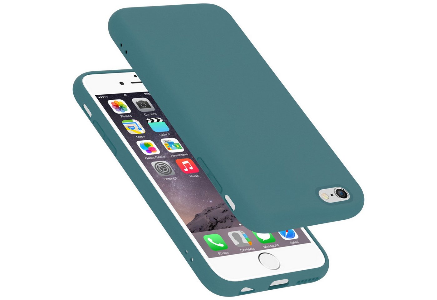 Cadorabo Handyhülle für Apple iPhone 6 / 6S Hülle Apple iPhone 6 / 6S, Flexible Hülle TPU Silikon Schutzhülle Back Cover Case Cadorabo Handyhülle für Apple iPhone 6 / 6S Hülle Apple iPhone 6 / 6S, Flexible Hülle TPU Silikon Schutzhülle Back Cover Case von Cadorabo