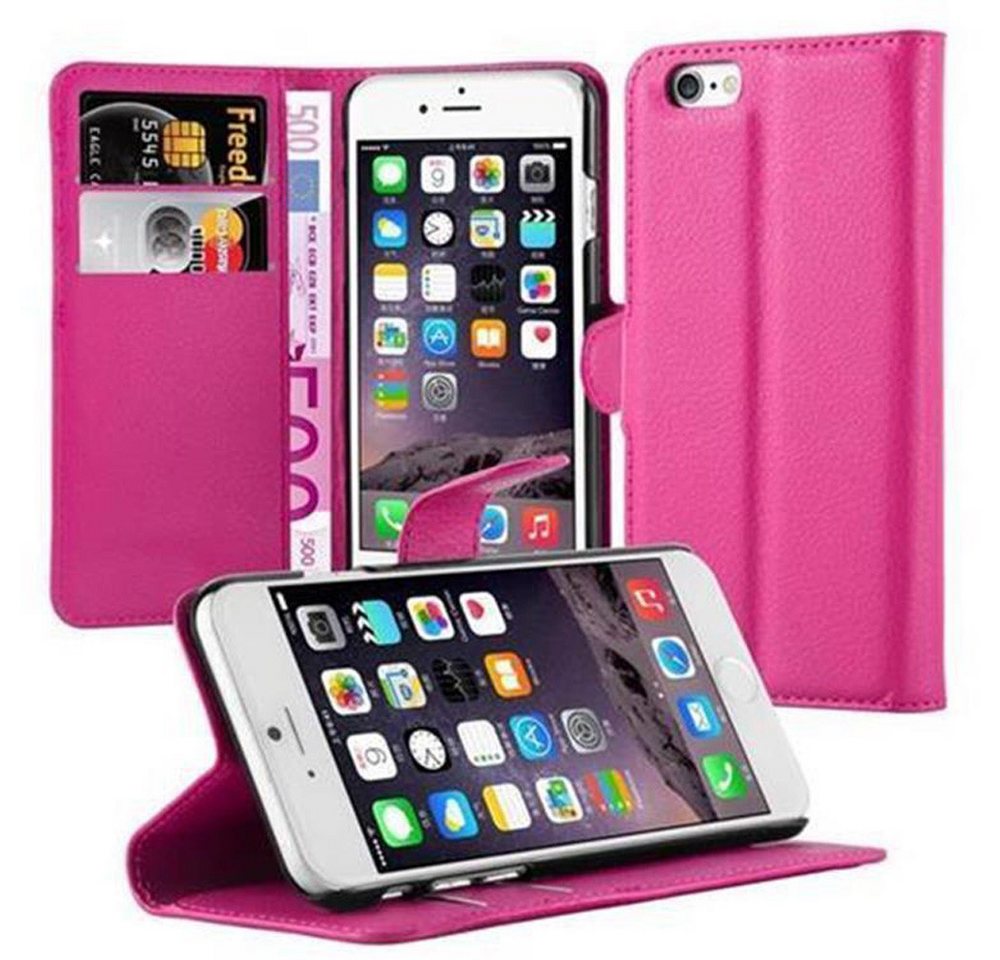 Cadorabo Handyhülle für iPhone 6 / 6S Hülle Apple iPhone 6 / 6S, Hülle Schutzhülle mit Standfunktion, Kartenfach und Magnetverschluss Cadorabo Handyhülle für iPhone 6 / 6S Hülle Apple iPhone 6 / 6S, Hülle Schutzhülle mit Standfunktion, Kartenfach und Magnetverschluss von Cadorabo