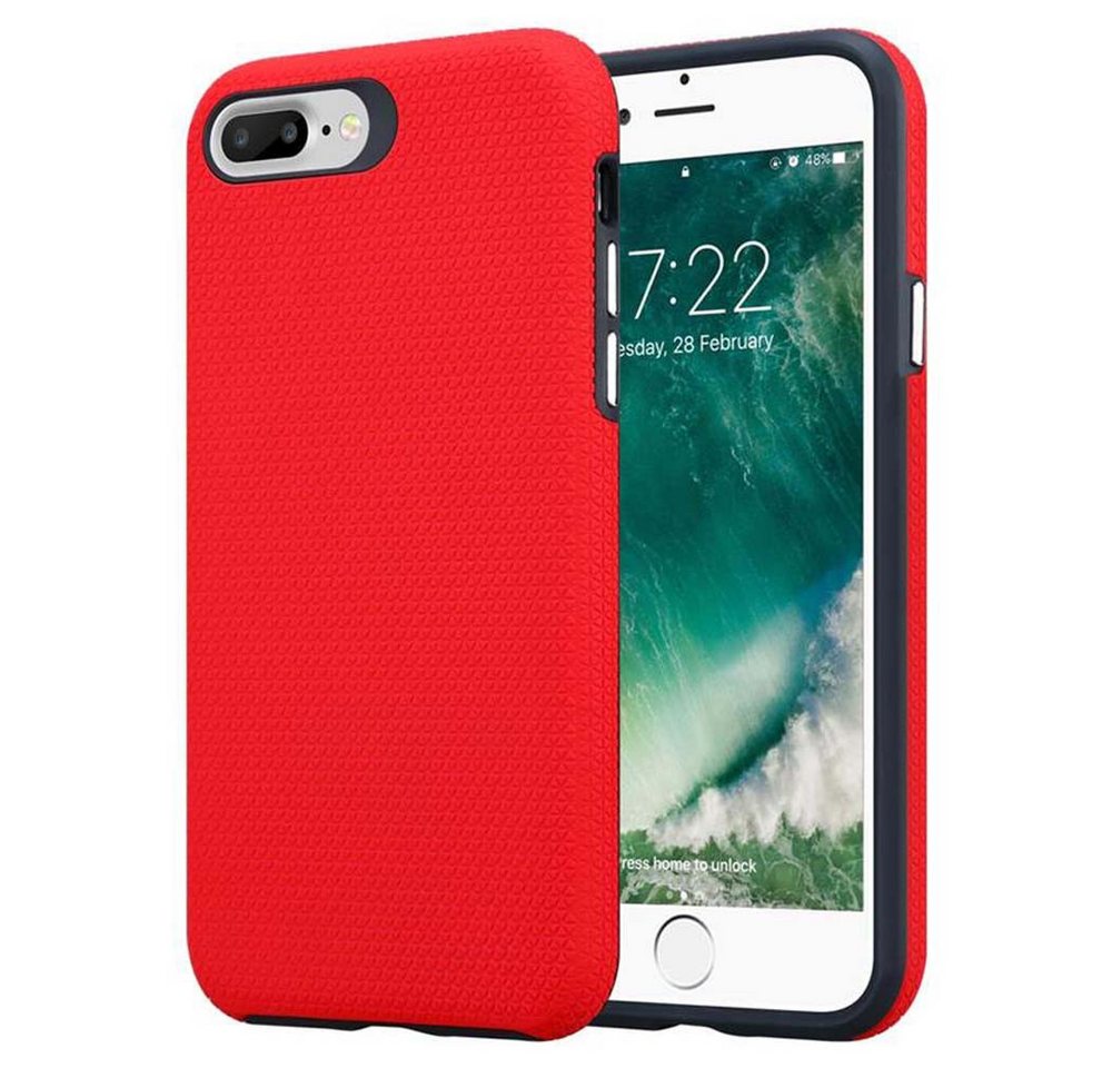 Cadorabo Handyhülle für iPhone 6 PLUS / 6S PLUS / 7 PLUS / 7S PLUS / 8 PLUS Hülle Apple iPhone 6 PLUS / 6S PLUS / 7 PLUS / 7S PLUS / 8 PLUS, Handy Schutzhülle TPU Silikon Cover Bumper - Hard Cover Hybrid Case Cadorabo Handyhülle für iPhone 6 PLUS / 6S PLUS / 7 PLUS / 7S PLUS / 8 PLUS Hülle Apple iPhone 6 PLUS / 6S PLUS / 7 PLUS / 7S PLUS / 8 PLUS, Handy Schutzhülle TPU Silikon Cover Bumper - Hard Cover Hybrid Case von Cadorabo