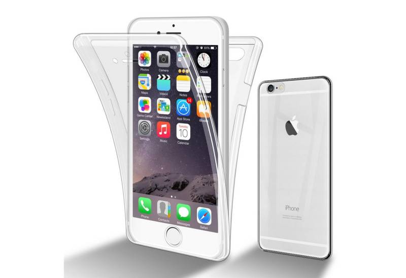 Cadorabo Handyhülle für Apple iPhone 6 PLUS / 6S PLUS Hülle Apple iPhone 6 PLUS / 6S PLUS, Flexible Case Handy Schutzhülle - Hülle - Back Cover 360° Grad von Cadorabo