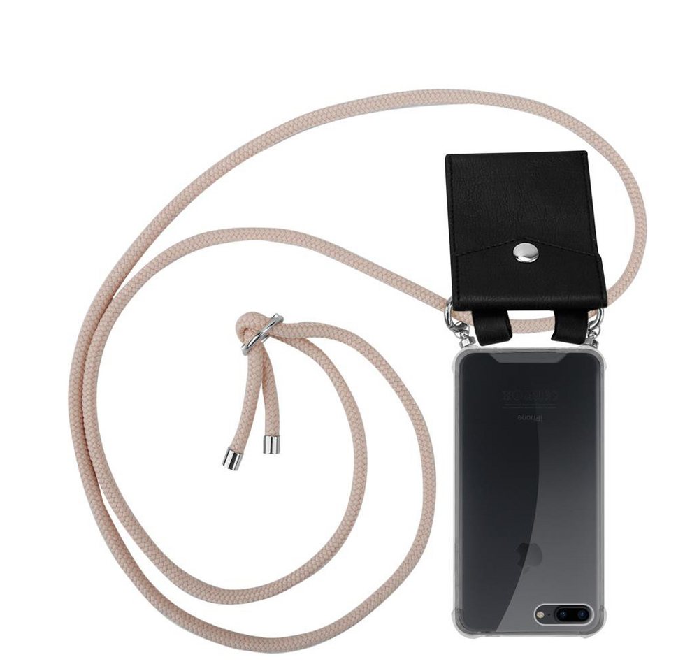 Cadorabo Handyhülle für iPhone 7 PLUS / 7S PLUS / 8 PLUS Kette Apple iPhone 7 PLUS / 7S PLUS / 8 PLUS, Flexible TPU Silikon Handy Schutzhülle - Hülle - mit Handykette Cadorabo Handyhülle für iPhone 7 PLUS / 7S PLUS / 8 PLUS Kette Apple iPhone 7 PLUS / 7S PLUS / 8 PLUS, Flexible TPU Silikon Handy Schutzhülle - Hülle - mit Handykette von Cadorabo
