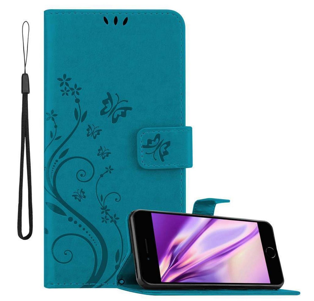 Cadorabo Handyhülle für iPhone 7 PLUS / 7S PLUS / 8 PLUS Hülle Apple iPhone 7 PLUS / 7S PLUS / 8 PLUS, Hülle Schutzhülle Blumen Flower mit Standfunktion Kartenfach Magnet Cadorabo Handyhülle für iPhone 7 PLUS / 7S PLUS / 8 PLUS Hülle Apple iPhone 7 PLUS / 7S PLUS / 8 PLUS, Hülle Schutzhülle Blumen Flower mit Standfunktion Kartenfach Magnet von Cadorabo