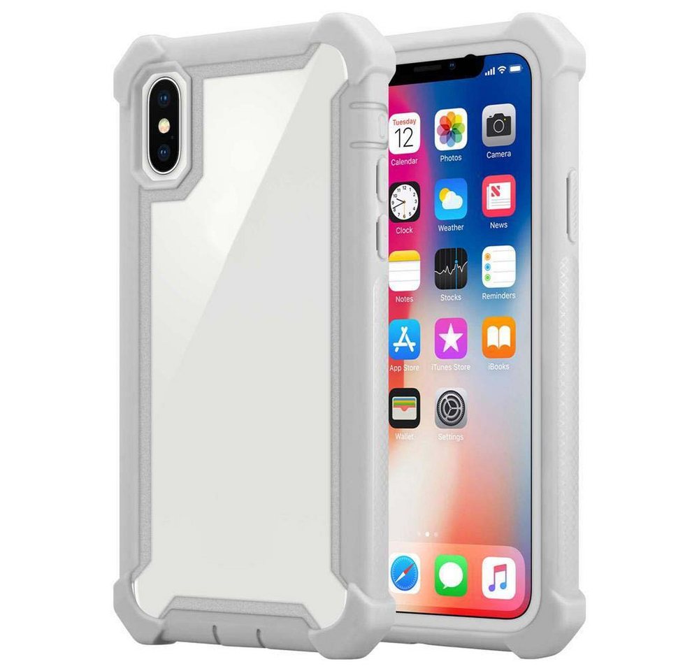 Cadorabo Handyhülle für iPhone XS MAX Hülle Apple iPhone XS MAX, Handy Schutzhülle TPU Silikon Cover Bumper - Hard Cover Hybrid Case Cadorabo Handyhülle für iPhone XS MAX Hülle Apple iPhone XS MAX, Handy Schutzhülle TPU Silikon Cover Bumper - Hard Cover Hybrid Case von Cadorabo