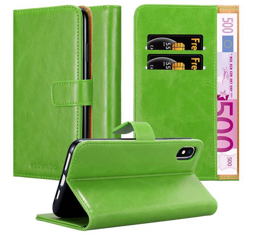 Cadorabo Handyhülle für iPhone XS MAX Hülle Apple iPhone XS MAX, Klappbare Handy Schutzhülle - Hülle - mit Standfunktion und Kartenfach Cadorabo Handyhülle für iPhone XS MAX Hülle Apple iPhone XS MAX, Klappbare Handy Schutzhülle - Hülle - mit Standfunktion und Kartenfach von Cadorabo