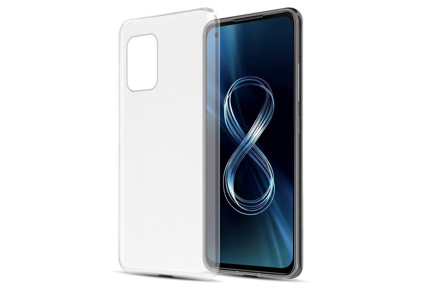 Cadorabo Handyhülle Asus ZenFone 8 Asus ZenFone 8, Flexible TPU Silikon Handy Schutzhülle - Hülle - ultra slim von Cadorabo