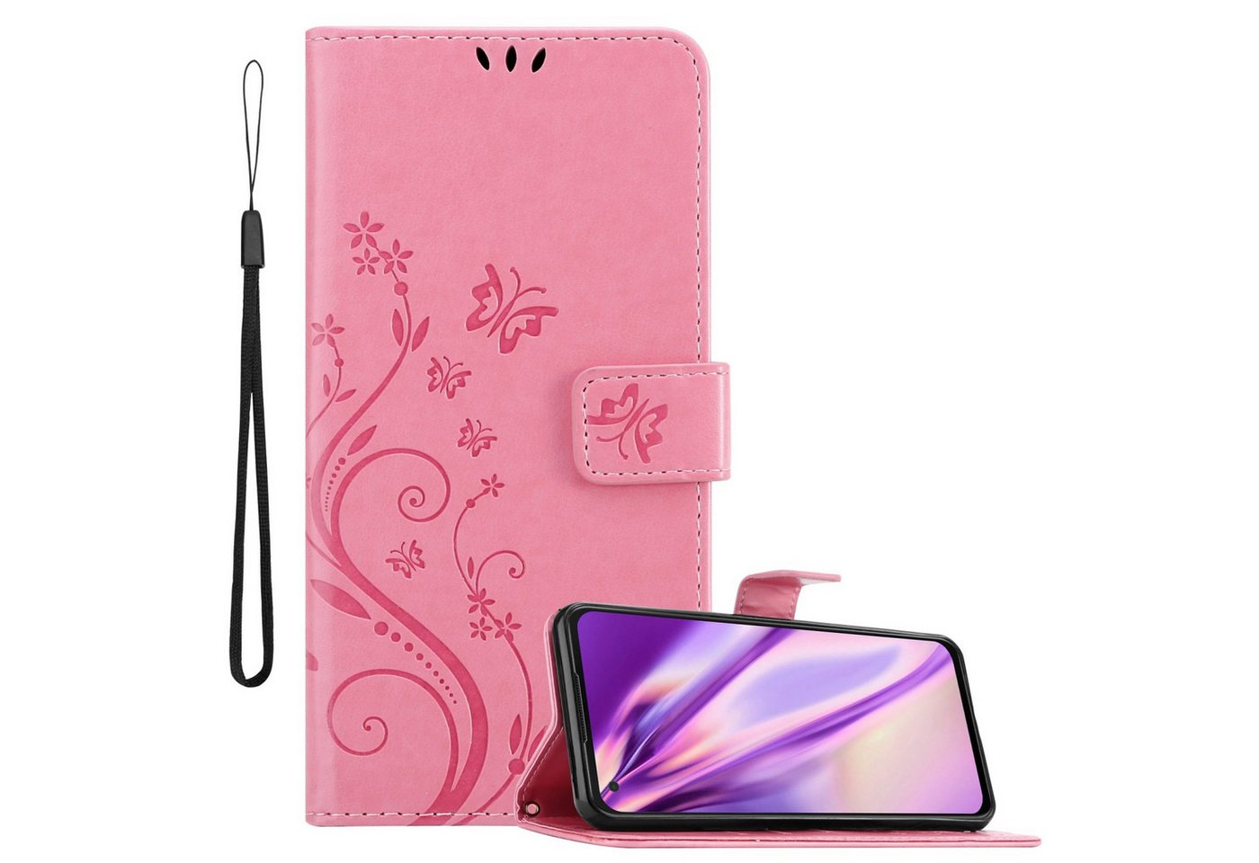 Cadorabo Handyhülle für Asus ZenFone 8 Hülle Asus ZenFone 8, Hülle Schutzhülle Blumen Flower mit Standfunktion Kartenfach Magnet Cadorabo Handyhülle für Asus ZenFone 8 Hülle Asus ZenFone 8, Hülle Schutzhülle Blumen Flower mit Standfunktion Kartenfach Magnet von Cadorabo