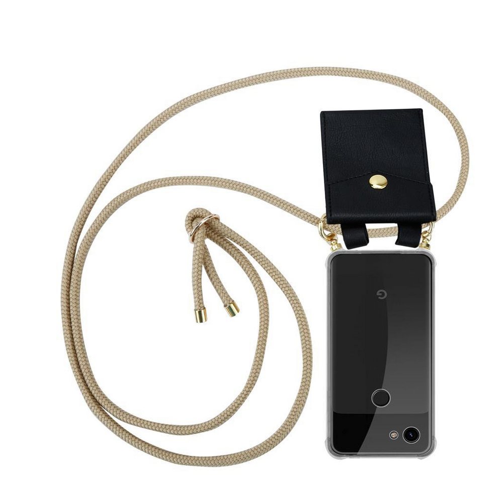 Cadorabo Handyhülle für Google PIXEL 3A Kette Google PIXEL 3A, Flexible TPU Silikon Handy Schutzhülle - Hülle - mit Handykette Cadorabo Handyhülle für Google PIXEL 3A Kette Google PIXEL 3A, Flexible TPU Silikon Handy Schutzhülle - Hülle - mit Handykette von Cadorabo