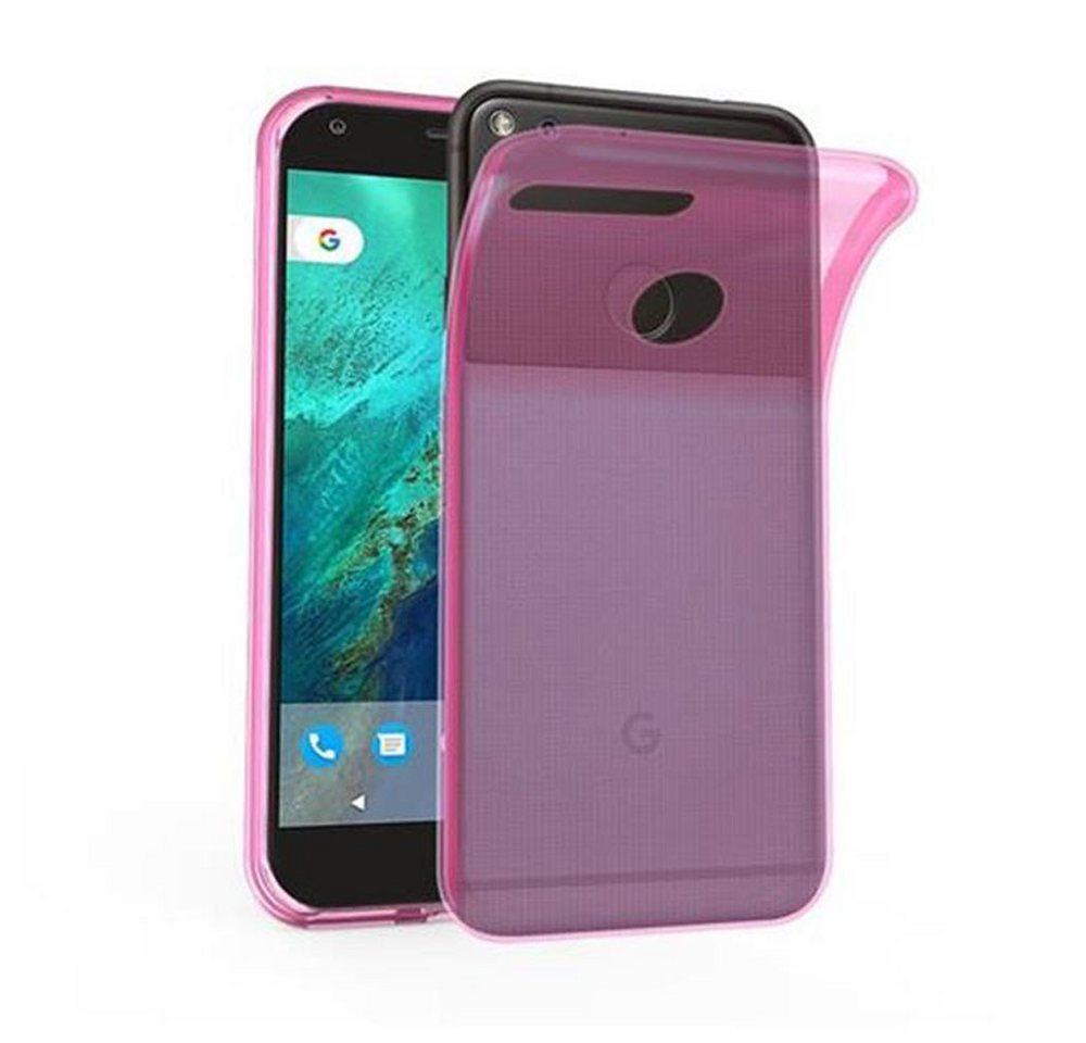 Cadorabo Handyhülle für Google PIXEL Hülle Google PIXEL, Hülle TPU Silikon Handy Schutzhülle Slim Transparent Case Cover von Cadorabo