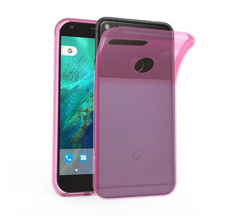 Cadorabo Handyhülle für Google PIXEL Hülle Google PIXEL, Hülle TPU Silikon Handy Schutzhülle Slim Transparent Case Cover von Cadorabo