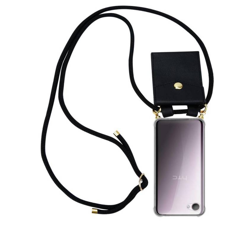 Cadorabo Handyhülle für HTC Desire 12 Kette HTC Desire 12, Flexible TPU Silikon Handy Schutzhülle - Hülle - mit Handykette von Cadorabo
