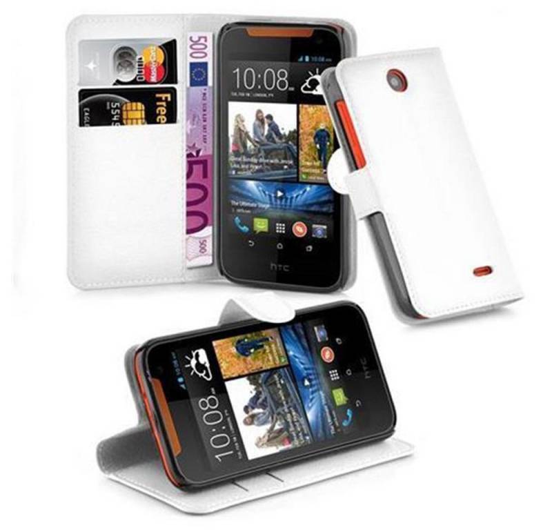 Cadorabo Handyhülle für HTC Desire 310 Hülle HTC Desire 310, Hülle Schutzhülle mit Standfunktion, Kartenfach und Magnetverschluss von Cadorabo