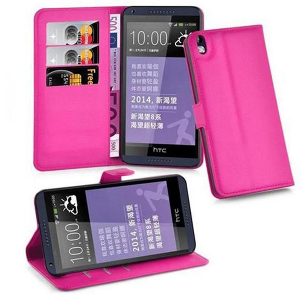 Cadorabo Handyhülle HTC Desire 816 HTC Desire 816, Klappbare Handy Schutzhülle - Hülle - mit Standfunktion und Kartenfach von Cadorabo