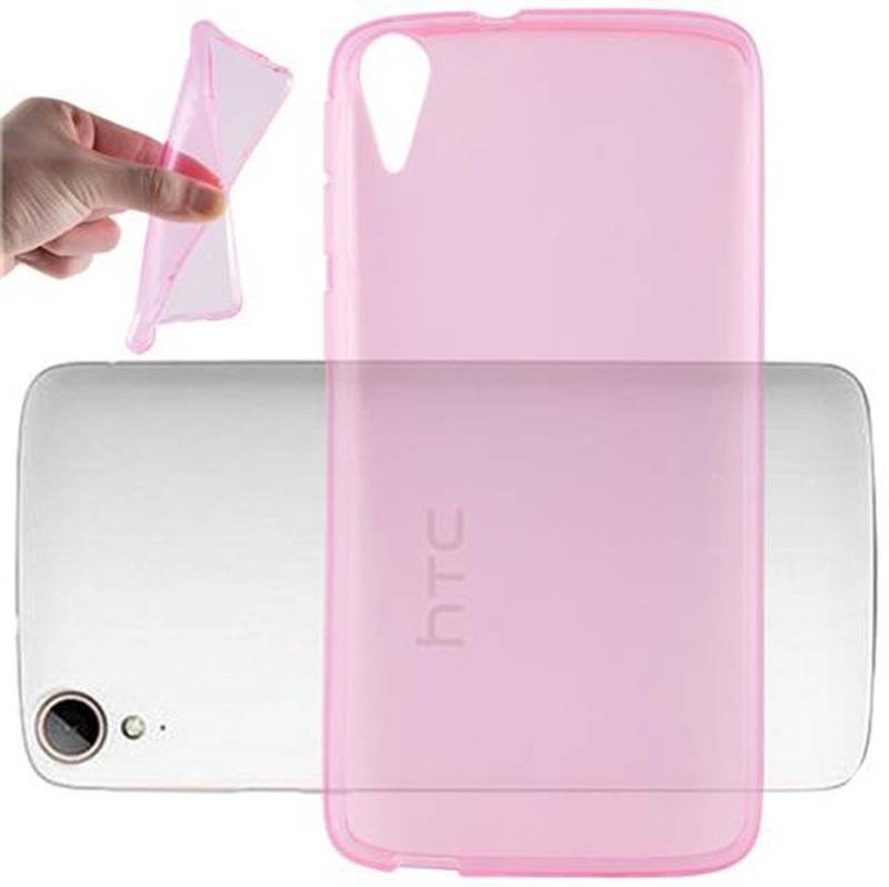 Cadorabo Handyhülle für HTC Desire 828 Hülle HTC Desire 828, Hülle TPU Silikon Handy Schutzhülle Slim Transparent Case Cover von Cadorabo