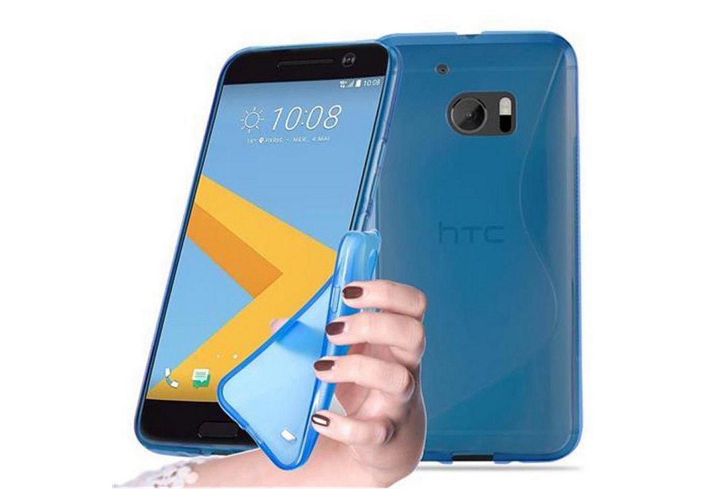 Cadorabo Handyhülle für HTC ONE M10 Hülle HTC ONE M10, Flexible TPU Silikon Handy Schutzhülle - Hülle - ultra slim Cadorabo Handyhülle für HTC ONE M10 Hülle HTC ONE M10, Flexible TPU Silikon Handy Schutzhülle - Hülle - ultra slim von Cadorabo