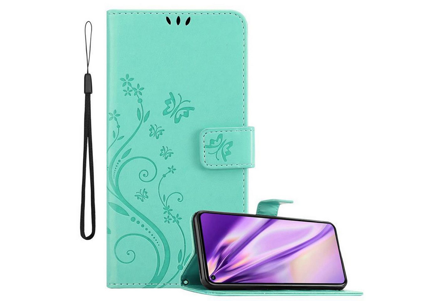 Cadorabo Handyhülle für Honor 20 PRO Hülle Honor 20 PRO, Hülle Schutzhülle Blumen Flower mit Standfunktion Kartenfach Magnet Cadorabo Handyhülle für Honor 20 PRO Hülle Honor 20 PRO, Hülle Schutzhülle Blumen Flower mit Standfunktion Kartenfach Magnet von Cadorabo