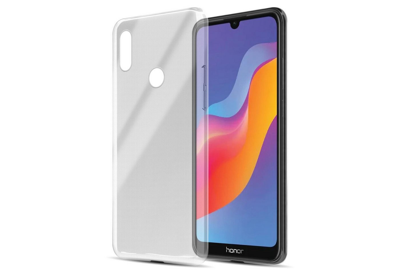 Cadorabo Handyhülle Honor 8A PRIME Honor 8A PRIME, Flexible TPU Silikon Handy Schutzhülle - Hülle - ultra slim von Cadorabo