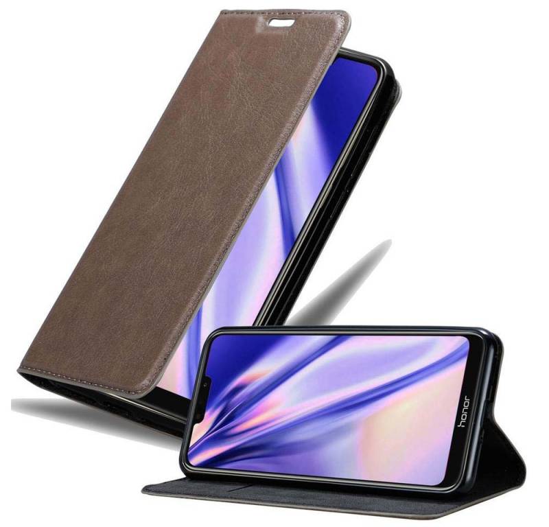 Cadorabo Handyhülle für Honor 8C Hülle Honor 8C, Hülle Schutzhülle mit Standfunktion, Magnetverschluss und Kartenfach von Cadorabo
