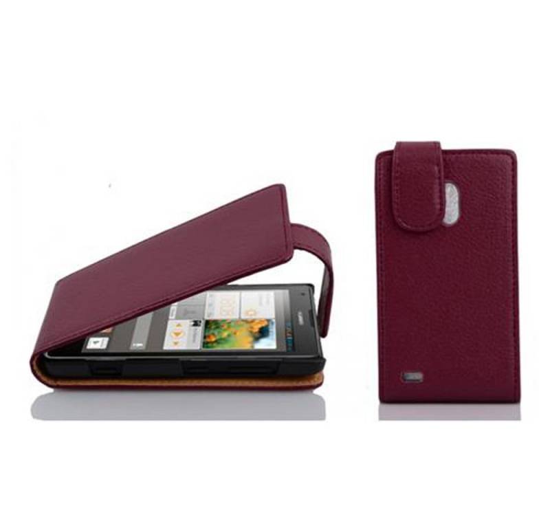 Cadorabo Handyhülle für Huawei ASCEND G700 Hülle Huawei ASCEND G700, Handy Schutzhülle, Klappbare Hülle, Kunstleder mit Magnetverschluss von Cadorabo