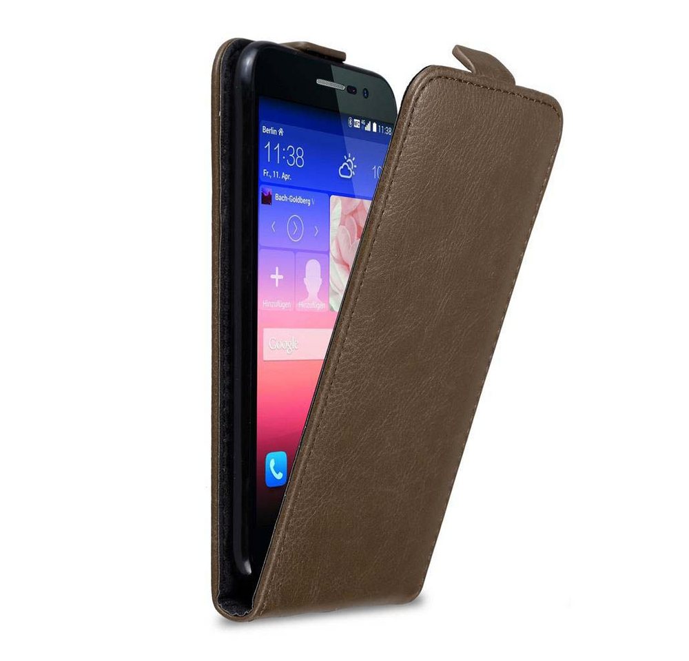 Cadorabo Handyhülle für Huawei ASCEND P7 Hülle Huawei ASCEND P7, Handy Schutzhülle, Klappbare Hülle, Kunstleder mit Magnetverschluss von Cadorabo