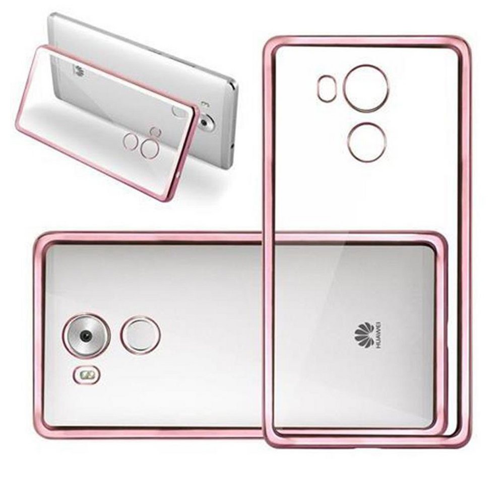 Cadorabo Handyhülle für Huawei MATE 8 Hülle Huawei MATE 8, Flexible Ultra Slim TPU Silikon Handy Schutzhülle Back Cover Bumper von Cadorabo