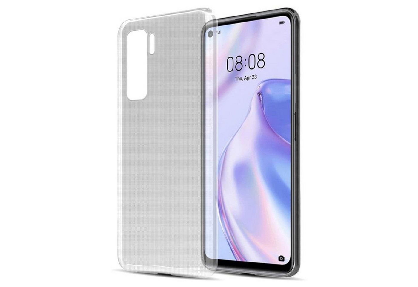 Cadorabo Handyhülle für Huawei NOVA 7 SE Hülle Huawei NOVA 7 SE, Hülle TPU Silikon Handy Schutzhülle Slim Transparent Case Cover Cadorabo Handyhülle für Huawei NOVA 7 SE Hülle Huawei NOVA 7 SE, Hülle TPU Silikon Handy Schutzhülle Slim Transparent Case Cover von Cadorabo