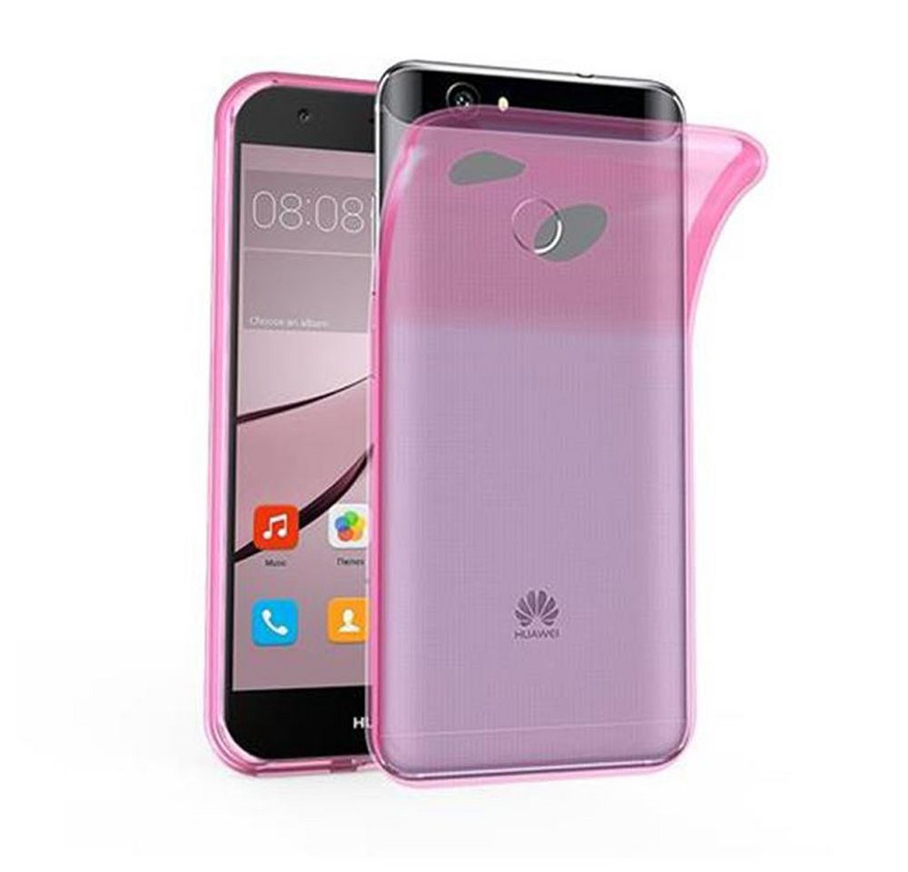 Cadorabo Handyhülle für Huawei NOVA Hülle Huawei NOVA, Hülle TPU Silikon Handy Schutzhülle Slim Transparent Case Cover von Cadorabo